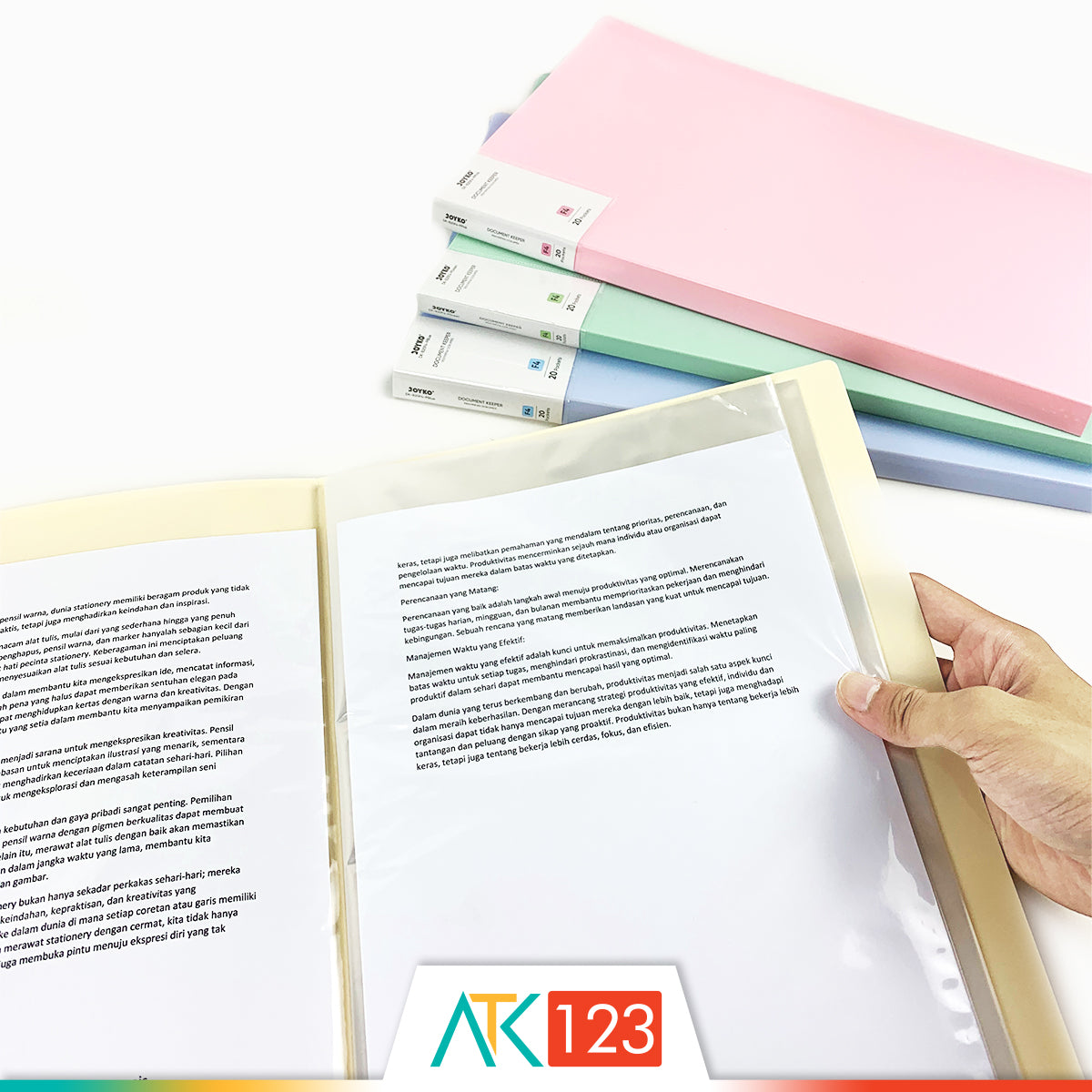 Document Keeper F4 20 Pockets Joyko DK-B20F4