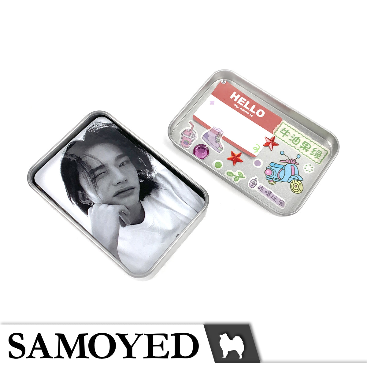 Tinplate Box Samoyed TNPX-A 88 x 60 x 18 mm