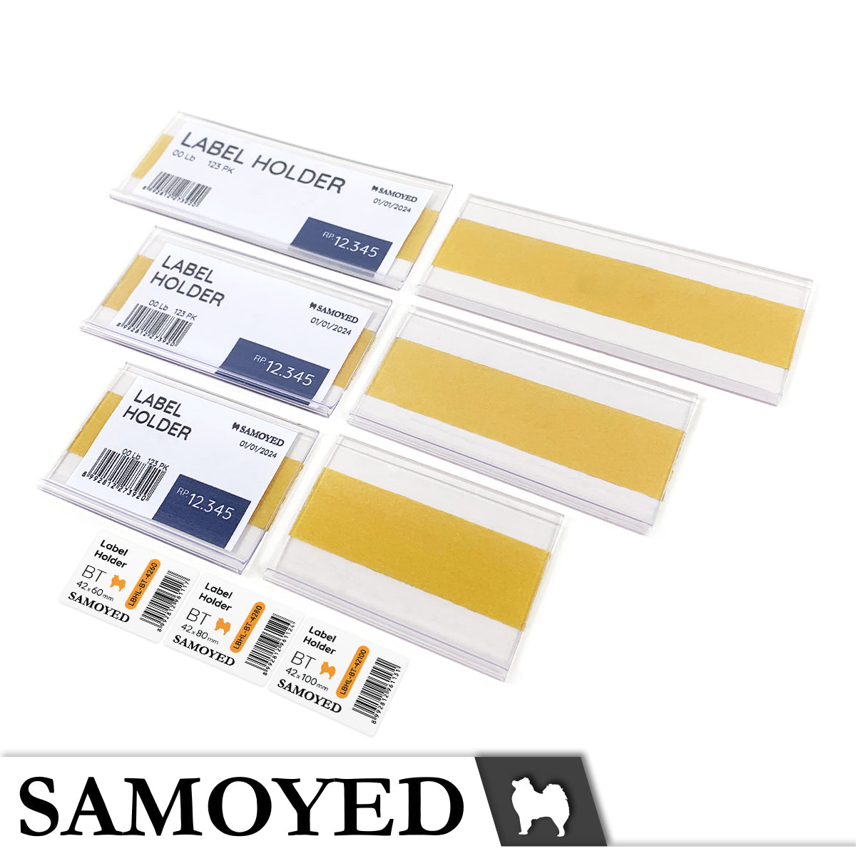 Label Holder Samoyed LBHL-BT