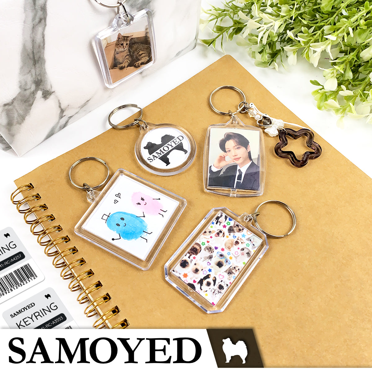Keyring Samoyed KYIN-FM1