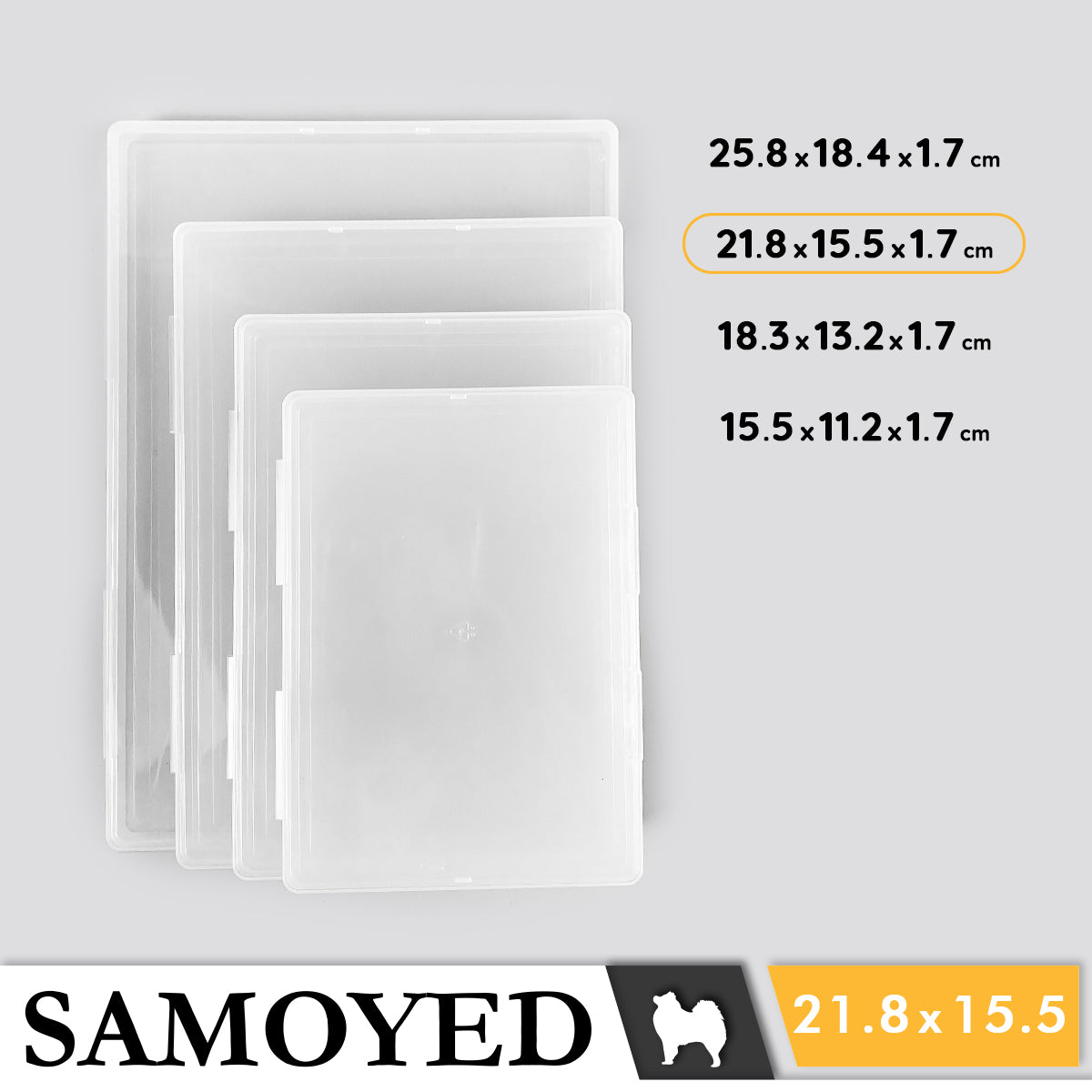 Plastic Box Samoyed SM 218 x 155 x 17 mm