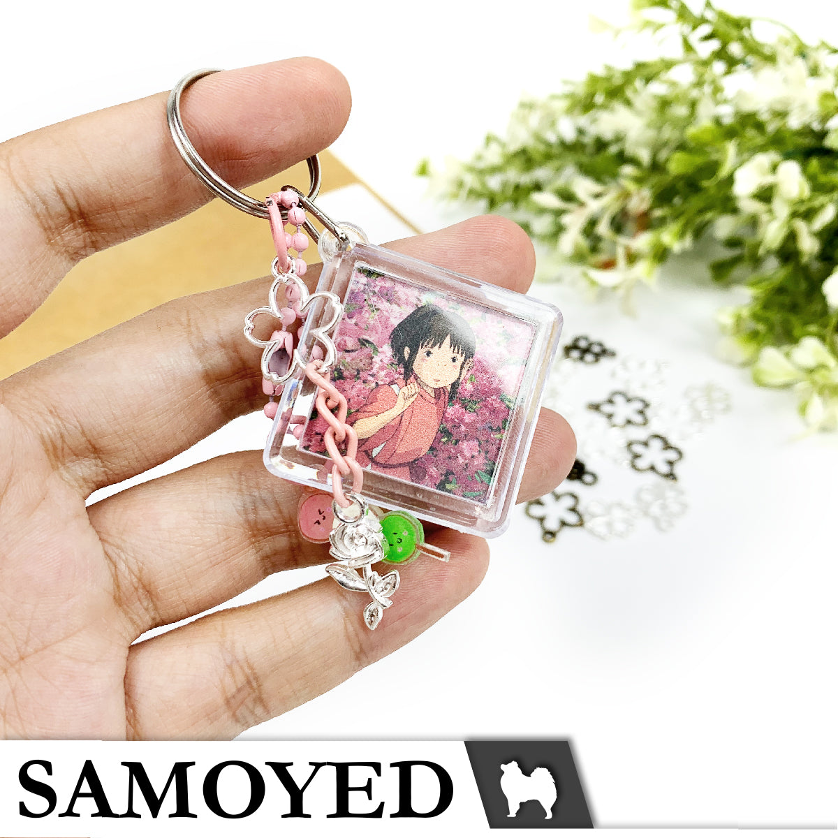 Accessory Charm Samoyed CHRM-PD-VG7 5 Pcs