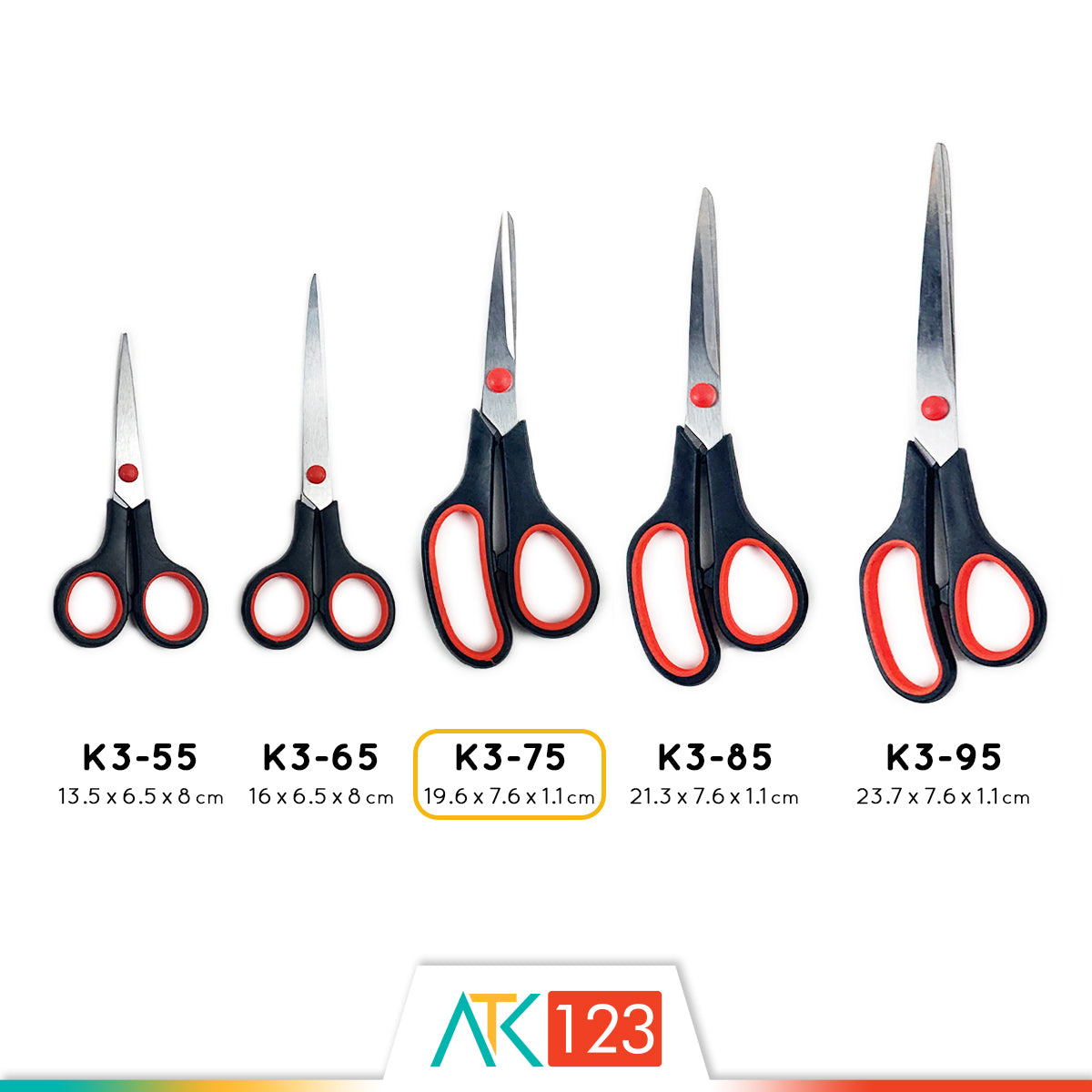 Scissors Samoyed SC-K3-75