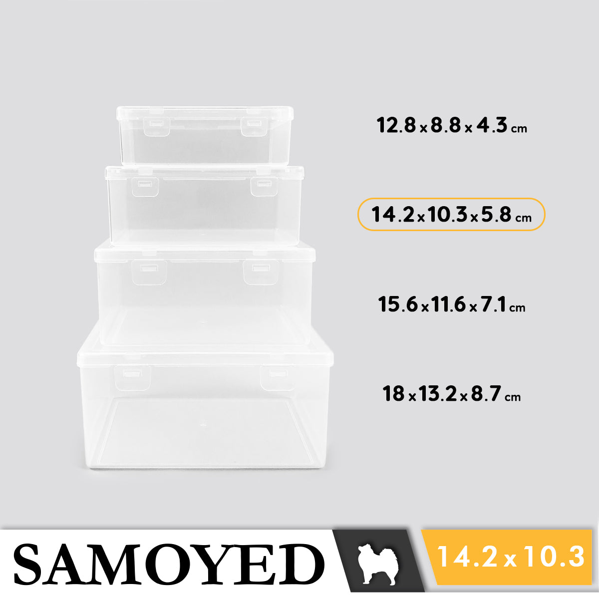 Plastic Box Samoyed SW 142 x 103 x 58 mm