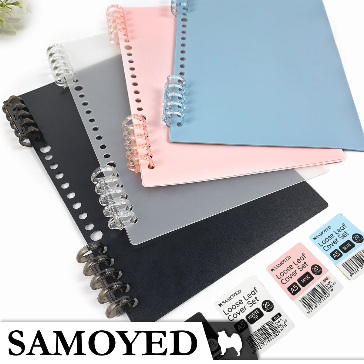 Loose Leaf Cover Set A5 Samoyed CNPS-EN2-A5