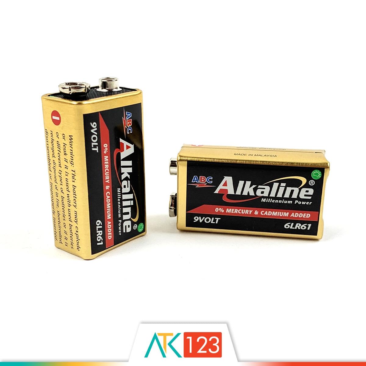 Battery ABC Alkaline 9V/6LR61 1B