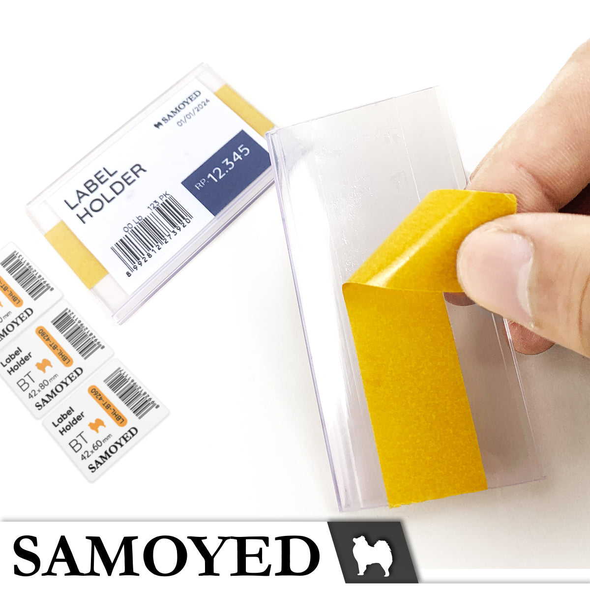 Label Holder Samoyed LBHL-BT