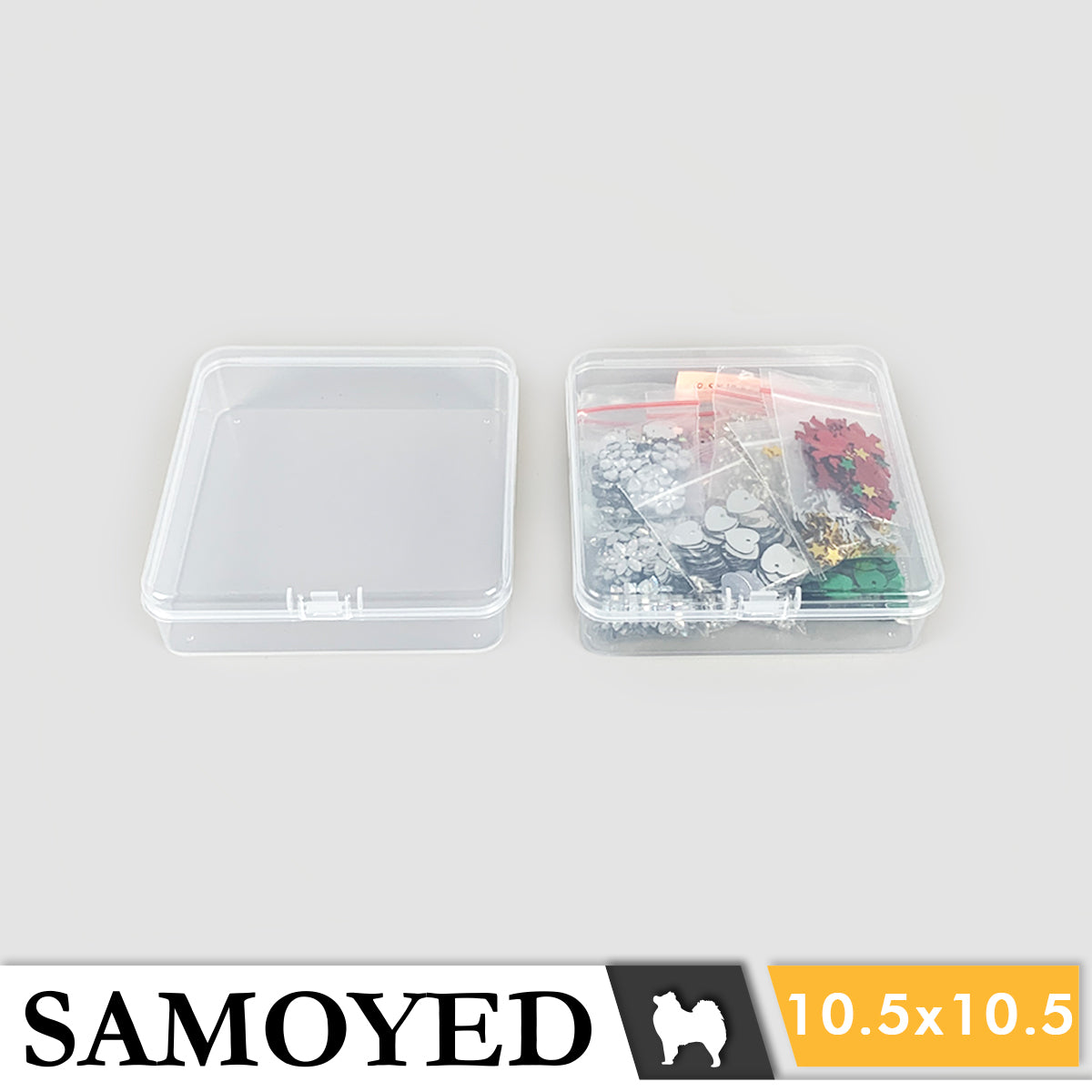 Plastic Box Samoyed SE 105 x 105 x 30 mm