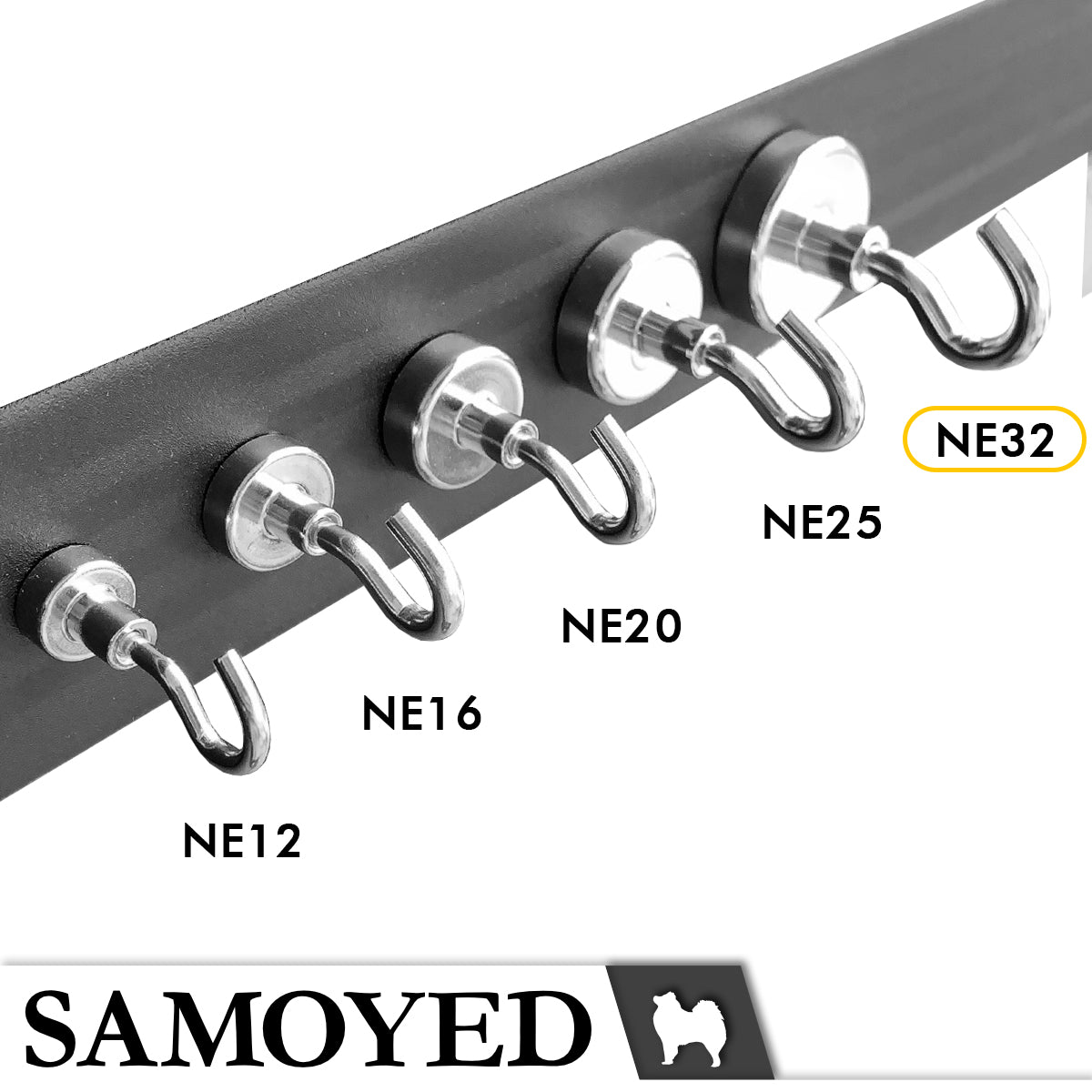 Magnetic Hook Samoyed HKMG-NE32