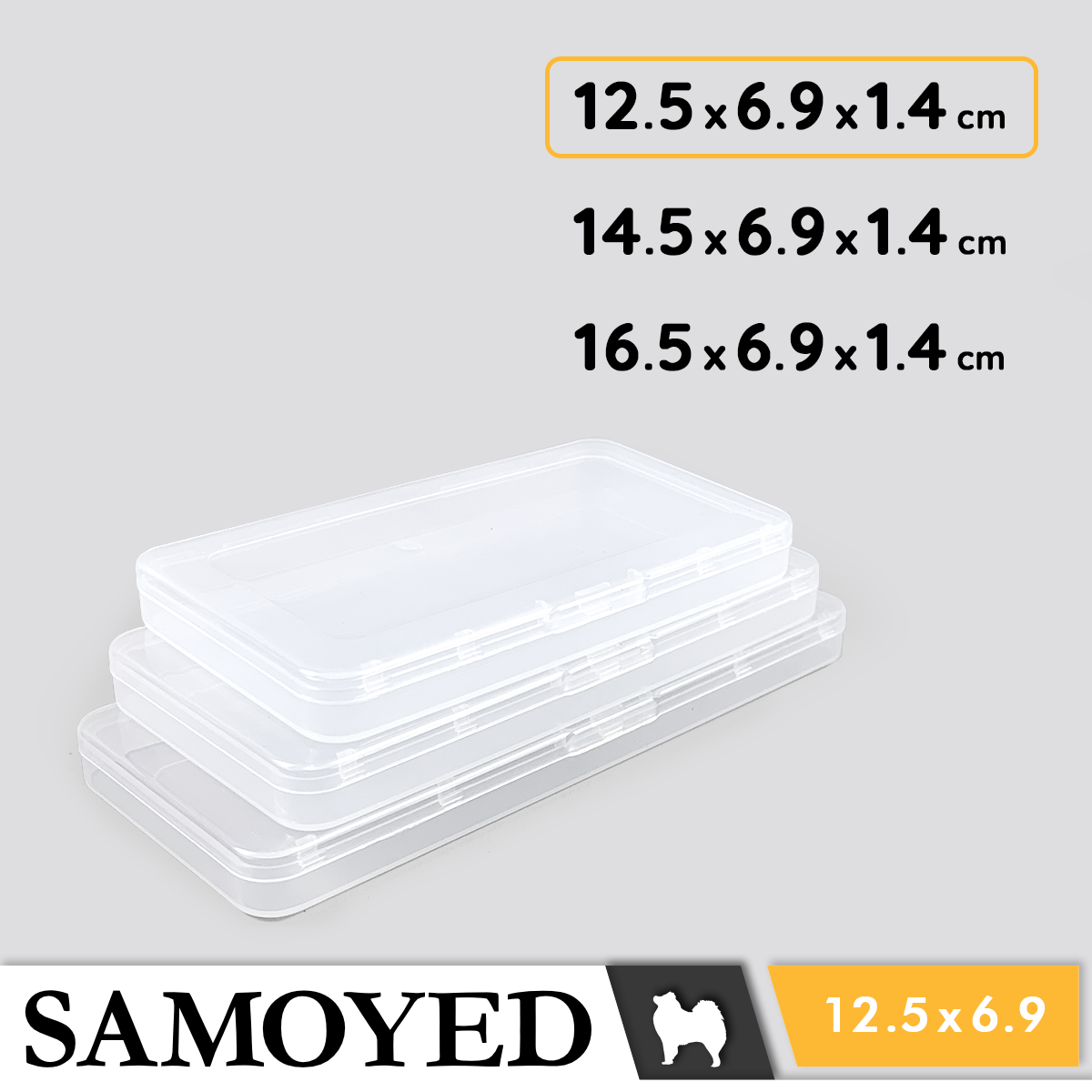 Plastic Box Samoyed SJ 125 x 69 x 14 mm