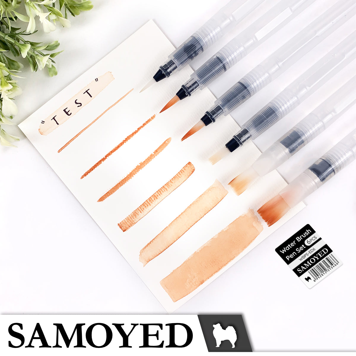 Water Brush Pen Set Samoyed WBPS-ED6