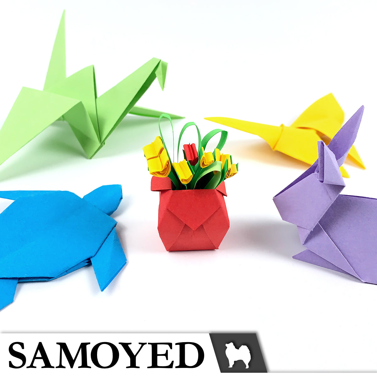 Origami Paper Samoyed ORP-R 13 x 13 cm 100 Sheets