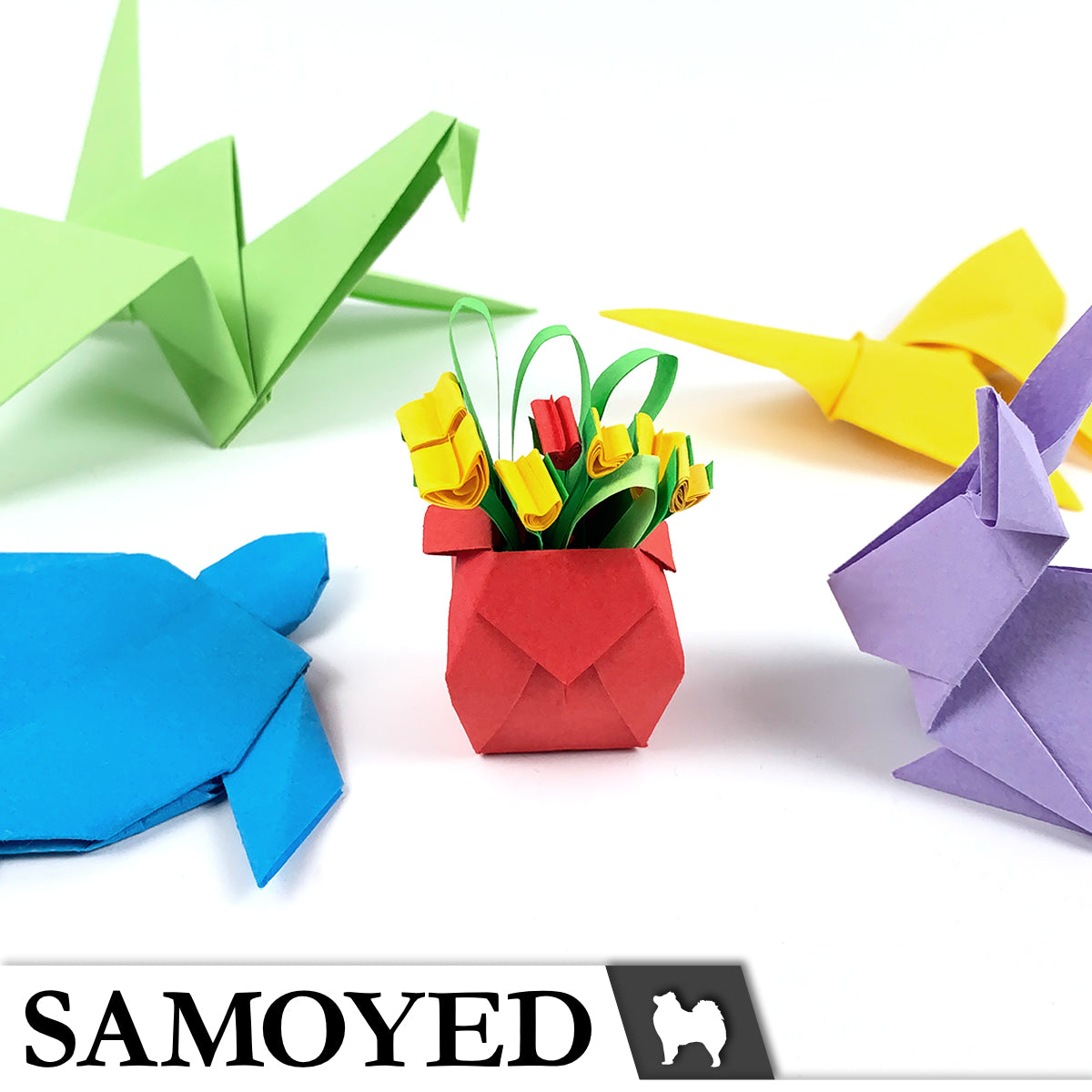 Origami Paper Samoyed ORP-R 10 x 10 cm 100 Sheets