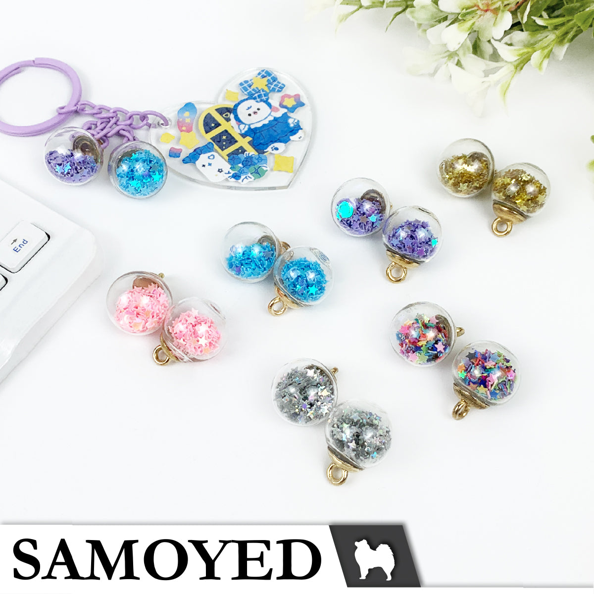 Accessory Charm Samoyed CHRM-PD-CRB1