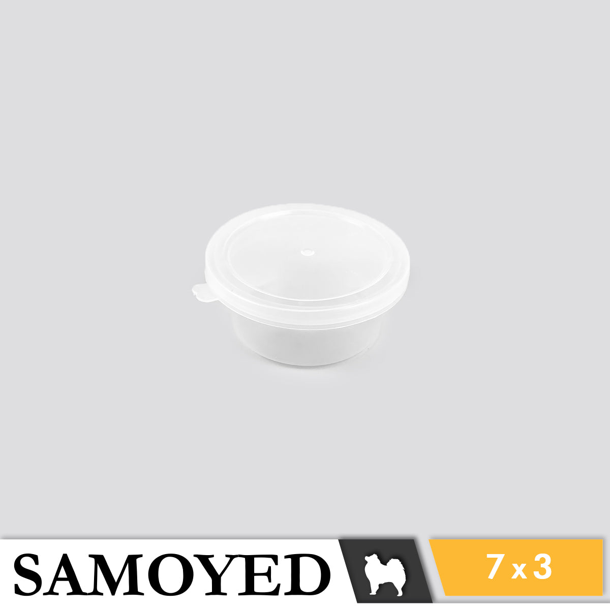 Plastic Cylinder Samoyed RH 70 x 30 mm