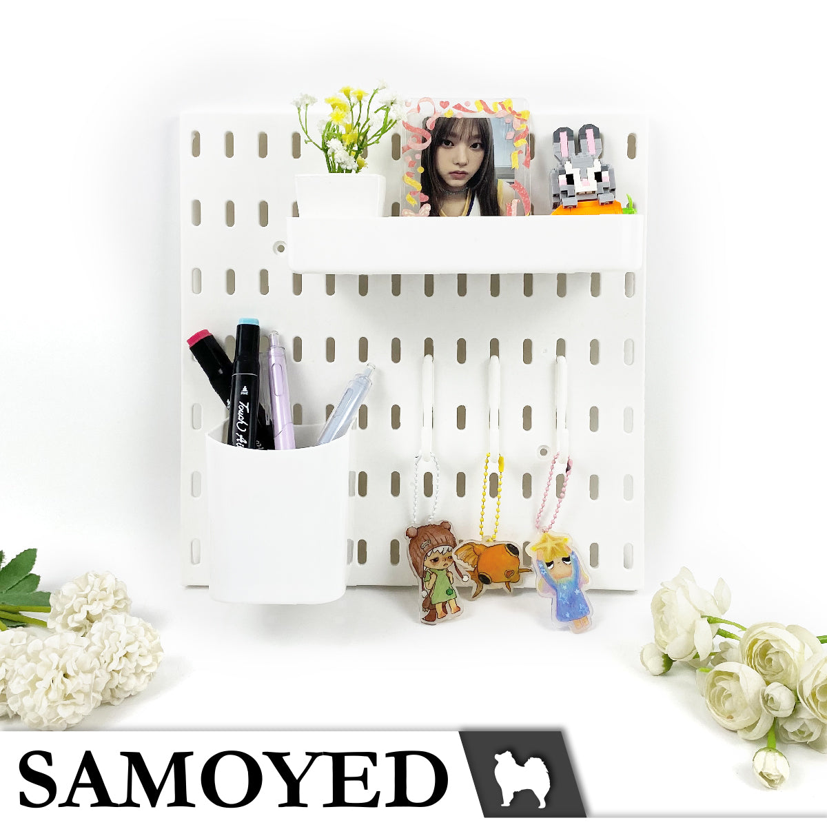 Pegboard Tray Samoyed 188 x 94 x 29 mm