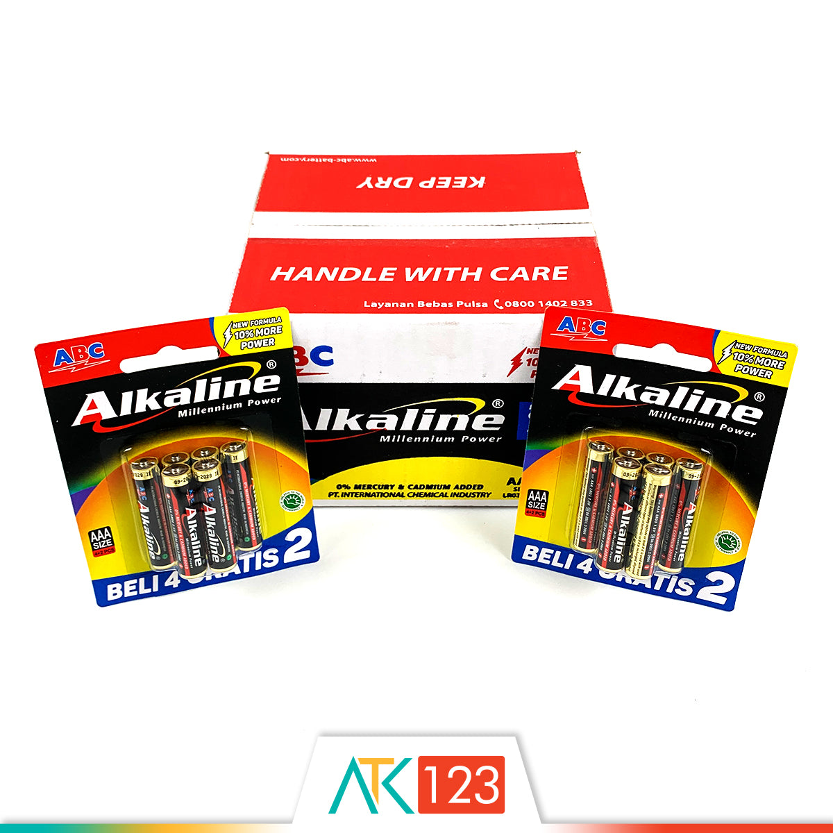 Battery ABC Alkaline LR03/AAA 4B+2B