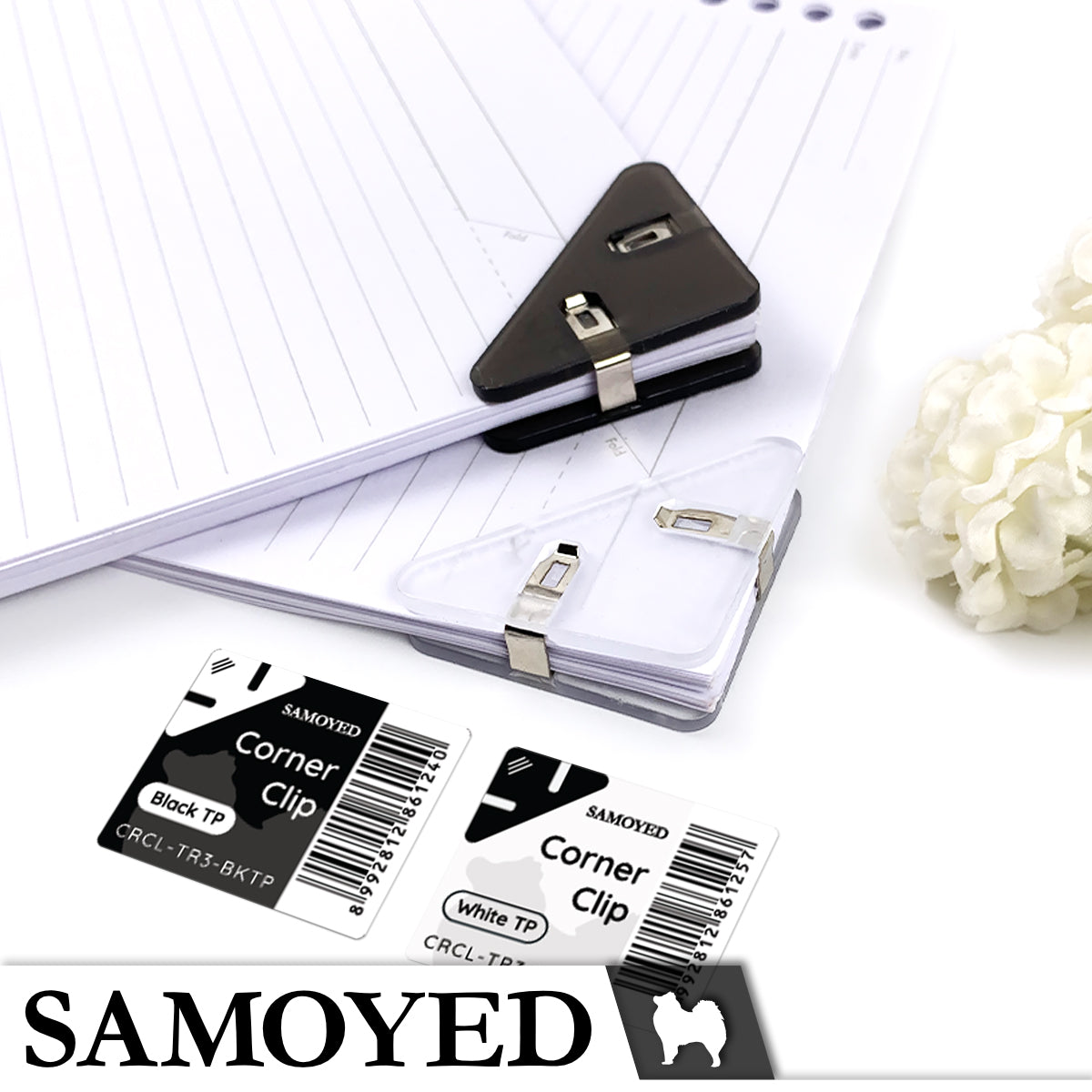 Corner Clip Samoyed CRCL-TR3
