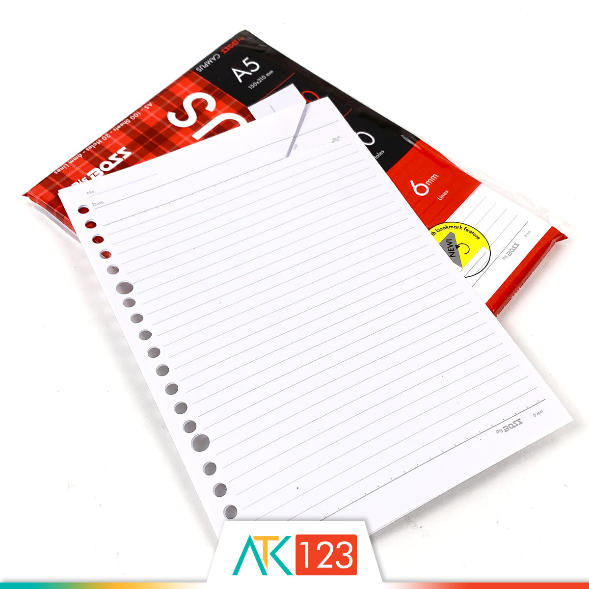 Loose Leaf Big Boss A5 100 lbr Garis