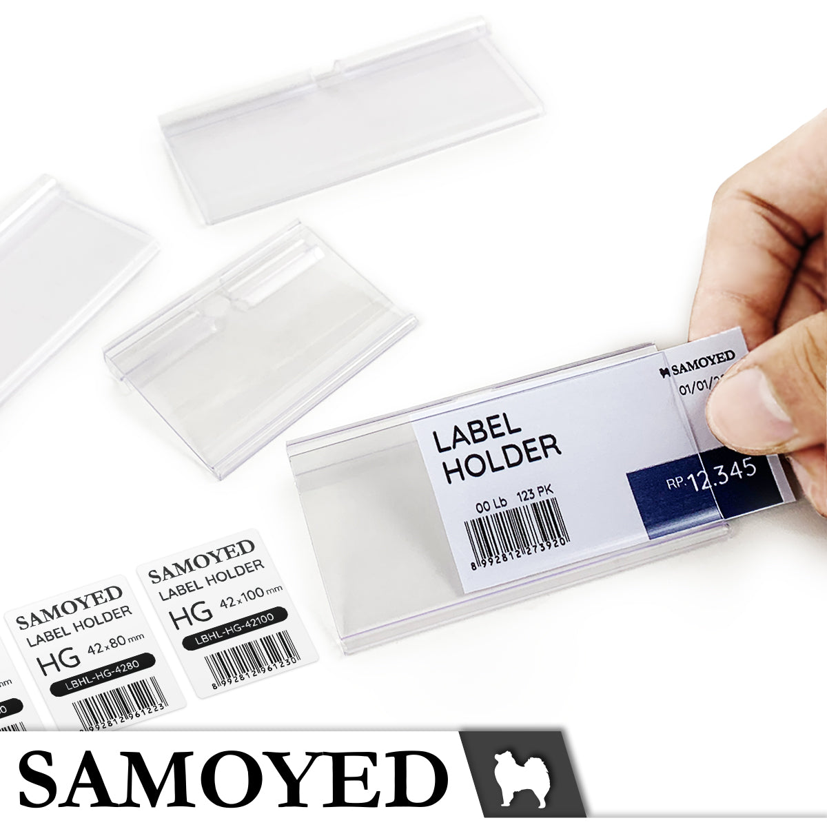 Label Holder Samoyed LBHL-HG