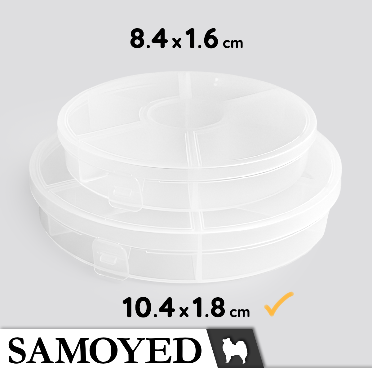 Plastic Cylinder Samoyed RG-C7O-104