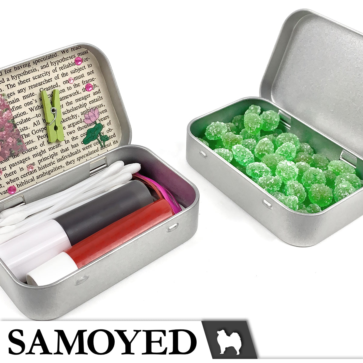 Tinplate Box Samoyed TNPX-A 95 x 60 x 20 mm