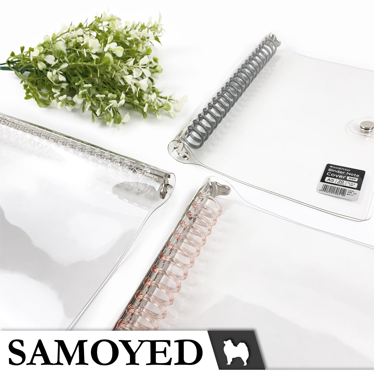 Binder Note Cover A5 Samoyed CBNL-R9P-A5