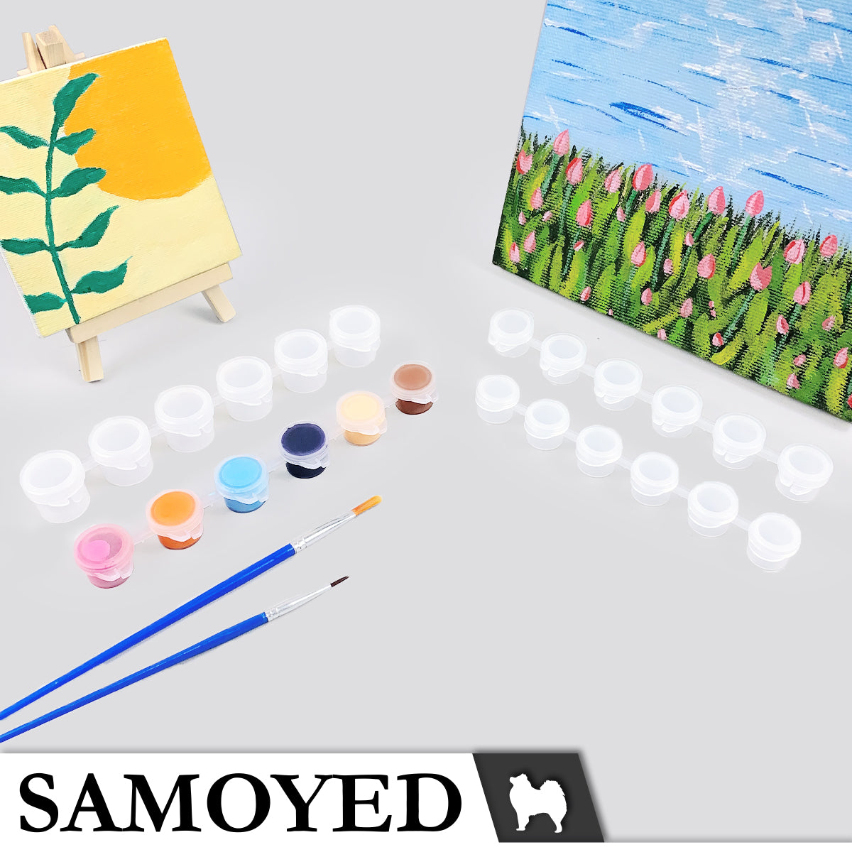Plastic Cylinder Samoyed LM6