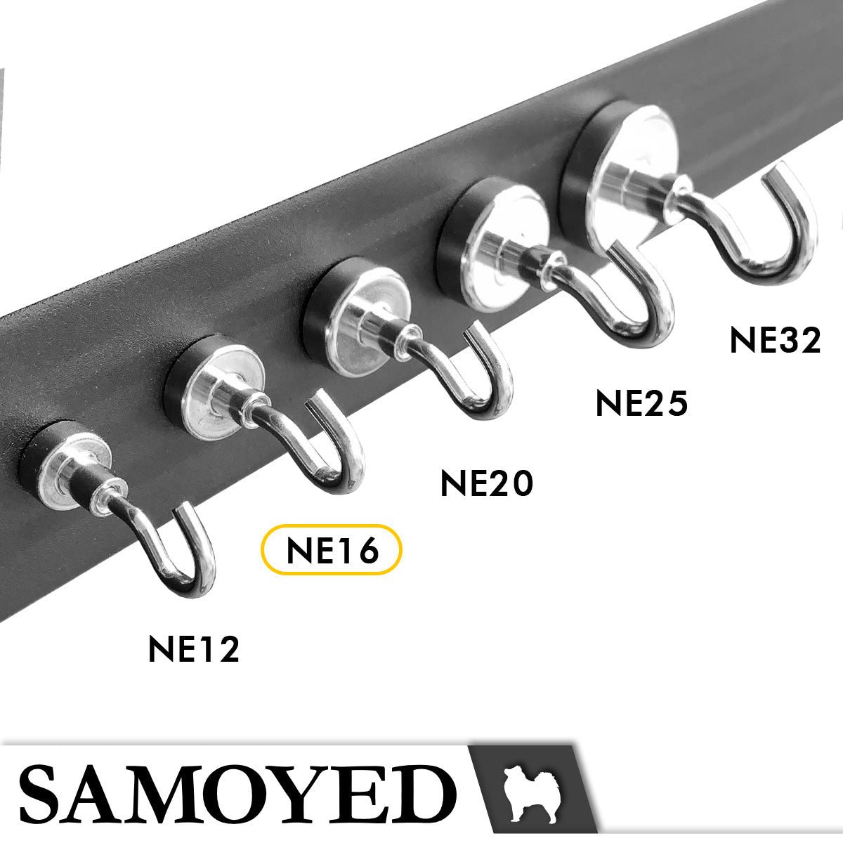Magnetic Hook Samoyed HKMG-NE16