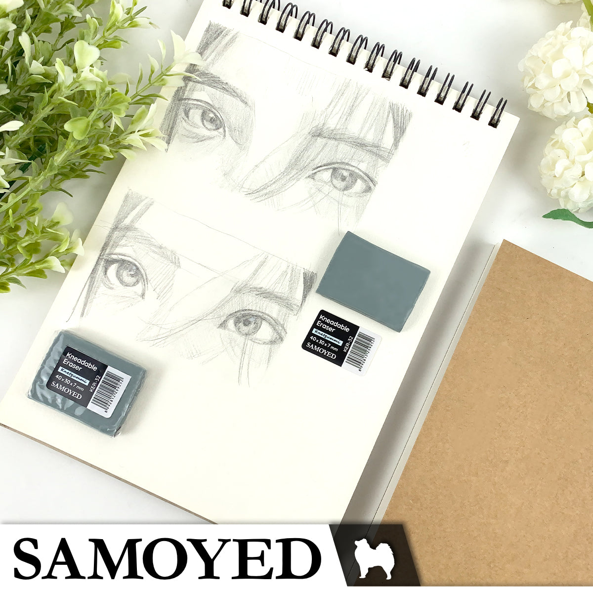 Kneadable Eraser Samoyed KER-32