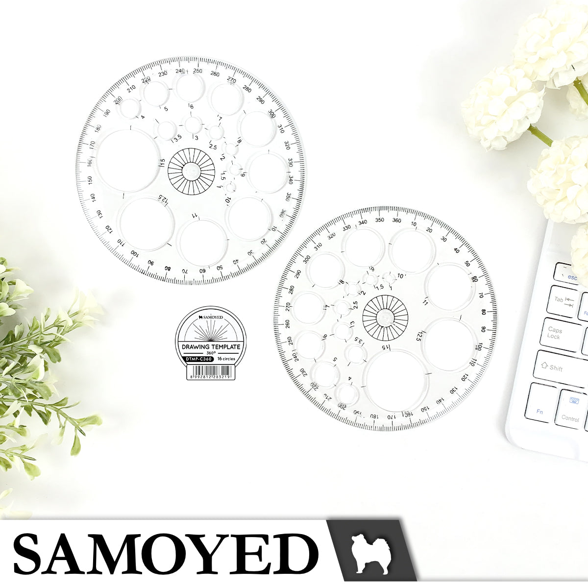 Drawing Template Samoyed DTMP-C360