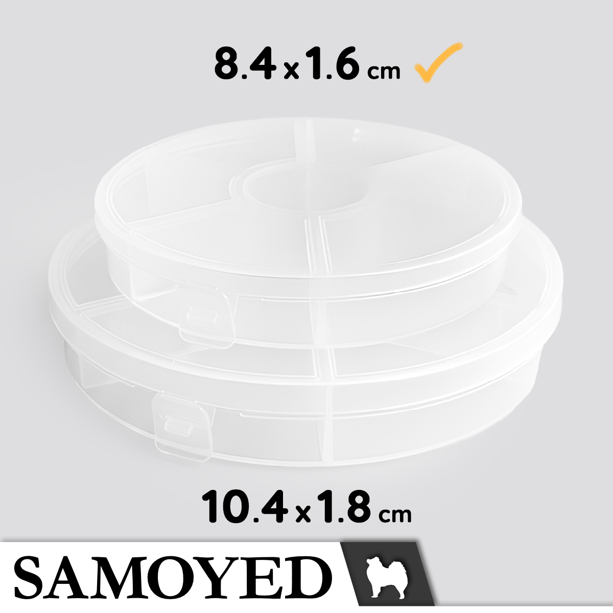 Plastic Cylinder Samoyed RG-C7O-084