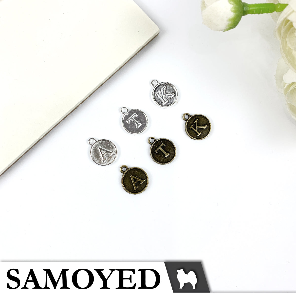 Accessory Charm Samoyed CHRM-PD-AB05 5 Pcs