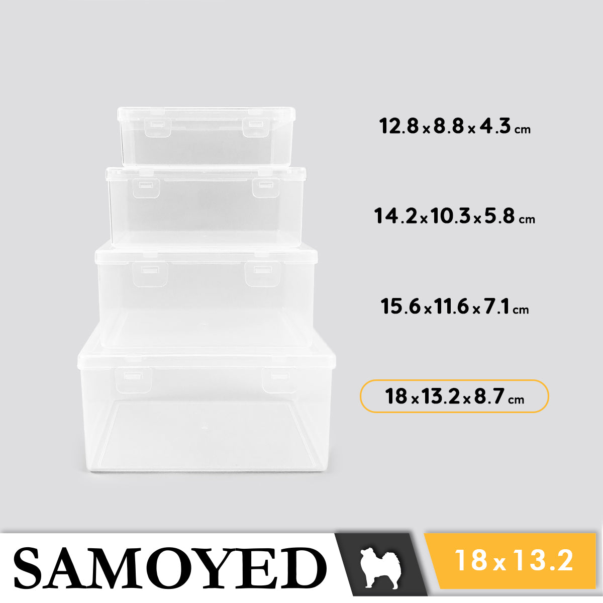 Plastic Box Samoyed SW 180 x 132 x 87 mm