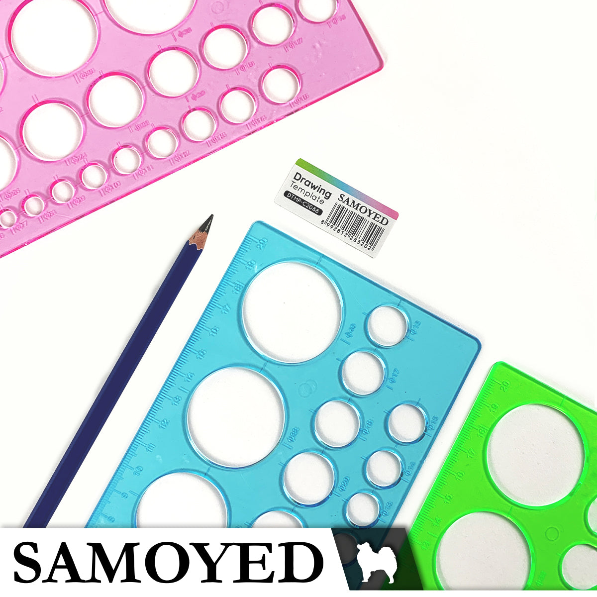 Drawing Template Samoyed DTMP-C2088