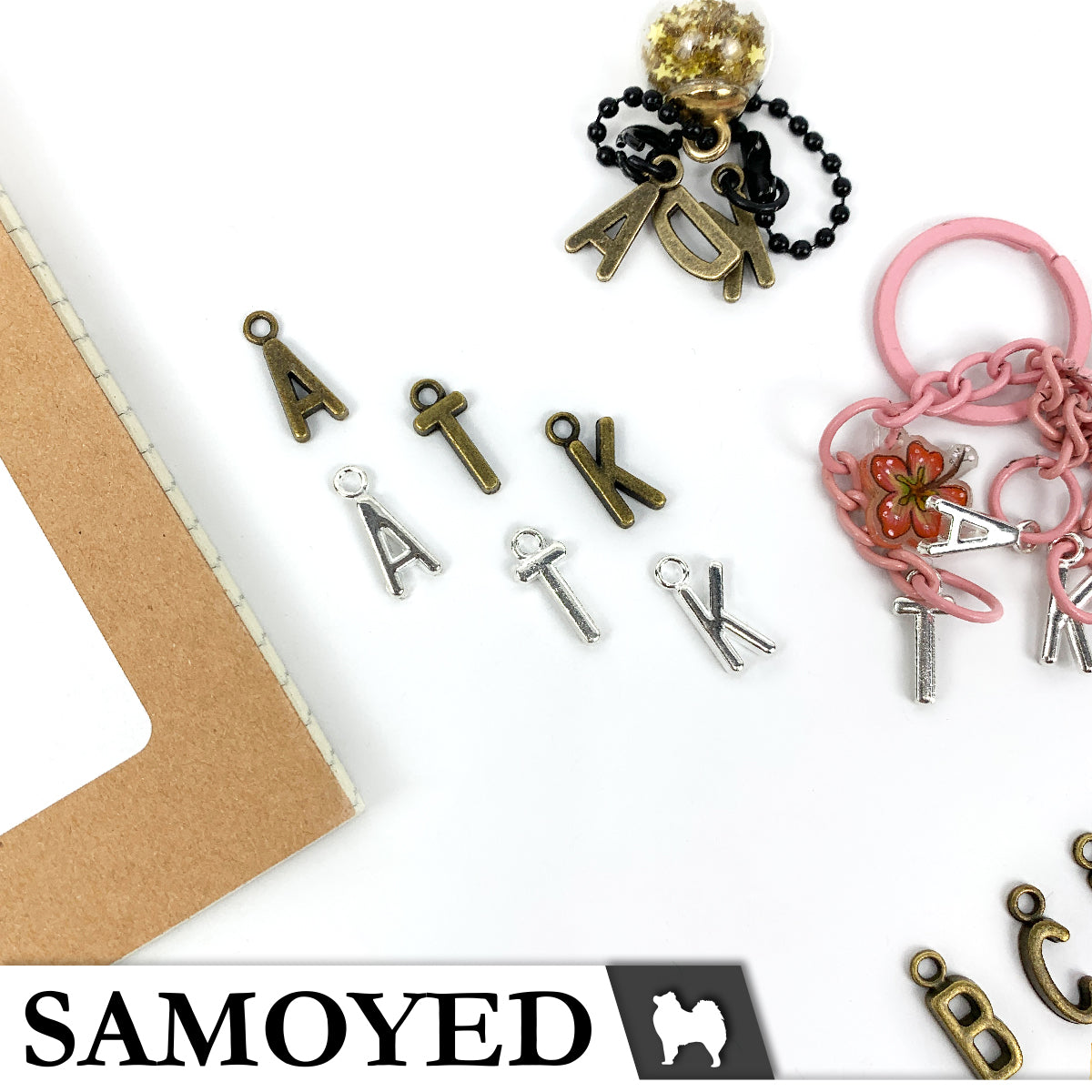 Accessory Charm Samoyed CHRM-PD-AB01 5 Pcs