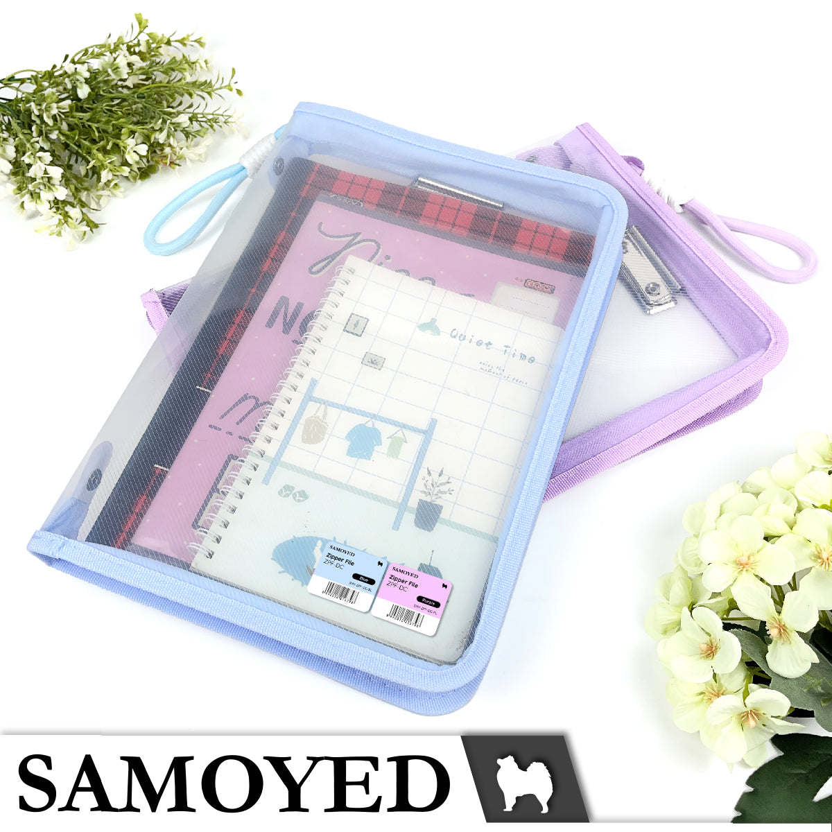 Zipper File Samoyed ZPF-DC
