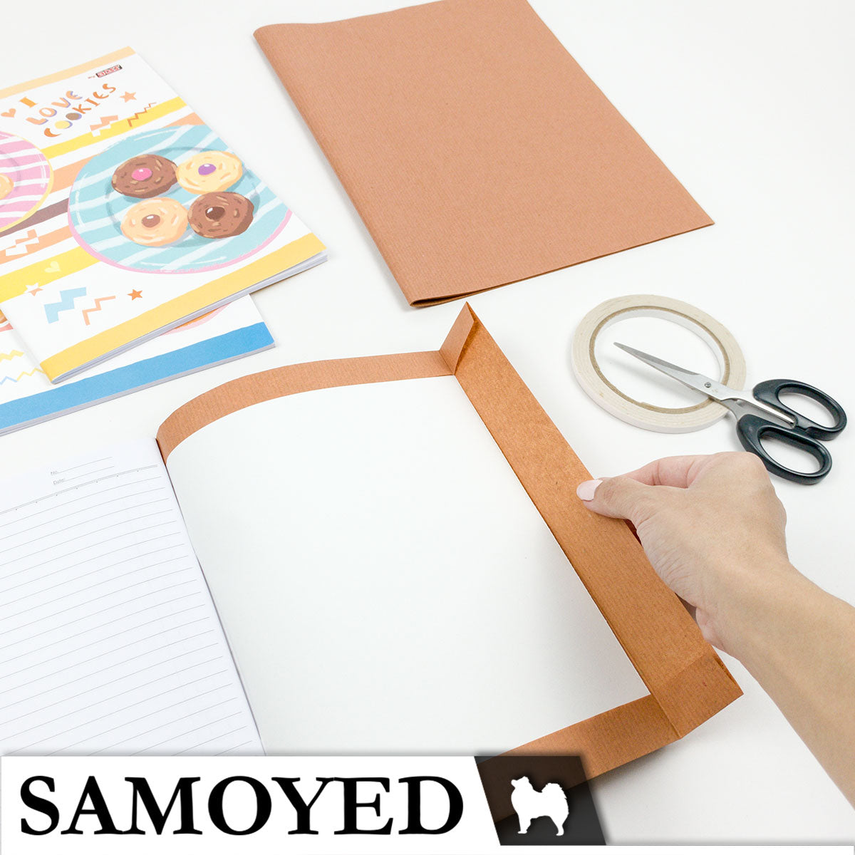 Book Covers Samoyed BKCV-BNP 10 Sheets