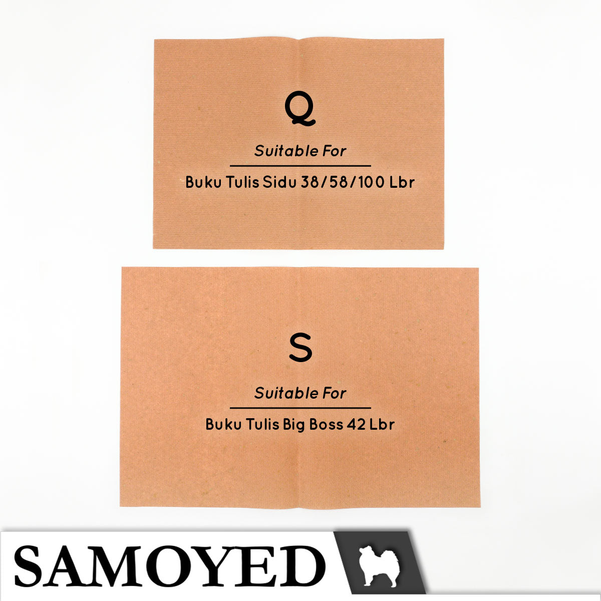 Book Covers Samoyed BKCV-BNP 10 Sheets