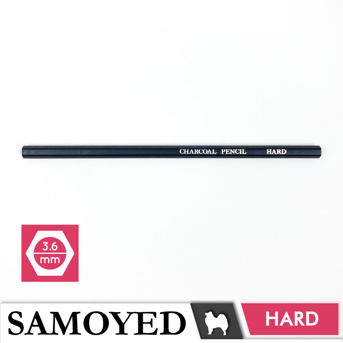 Charcoal Pencil Samoyed PCC-FV