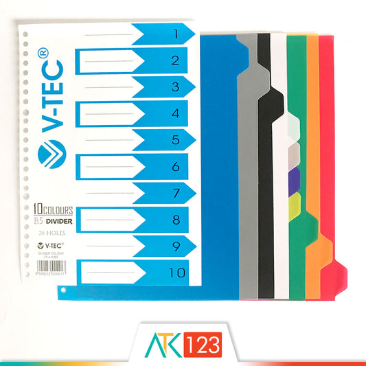 Divider for Binder Note B5 V-Tec VT-A10-B5