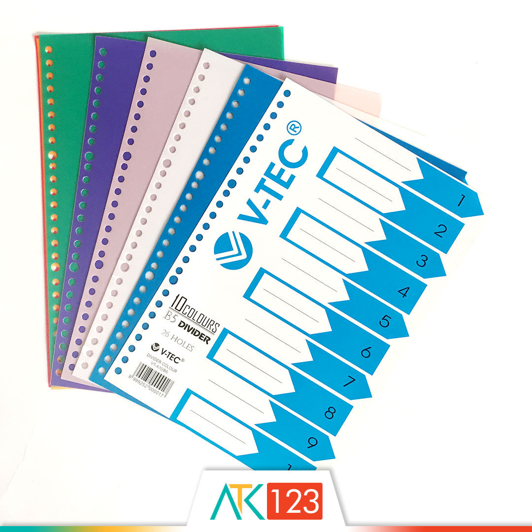 Divider for Binder Note B5 V-Tec VT-A10-B5
