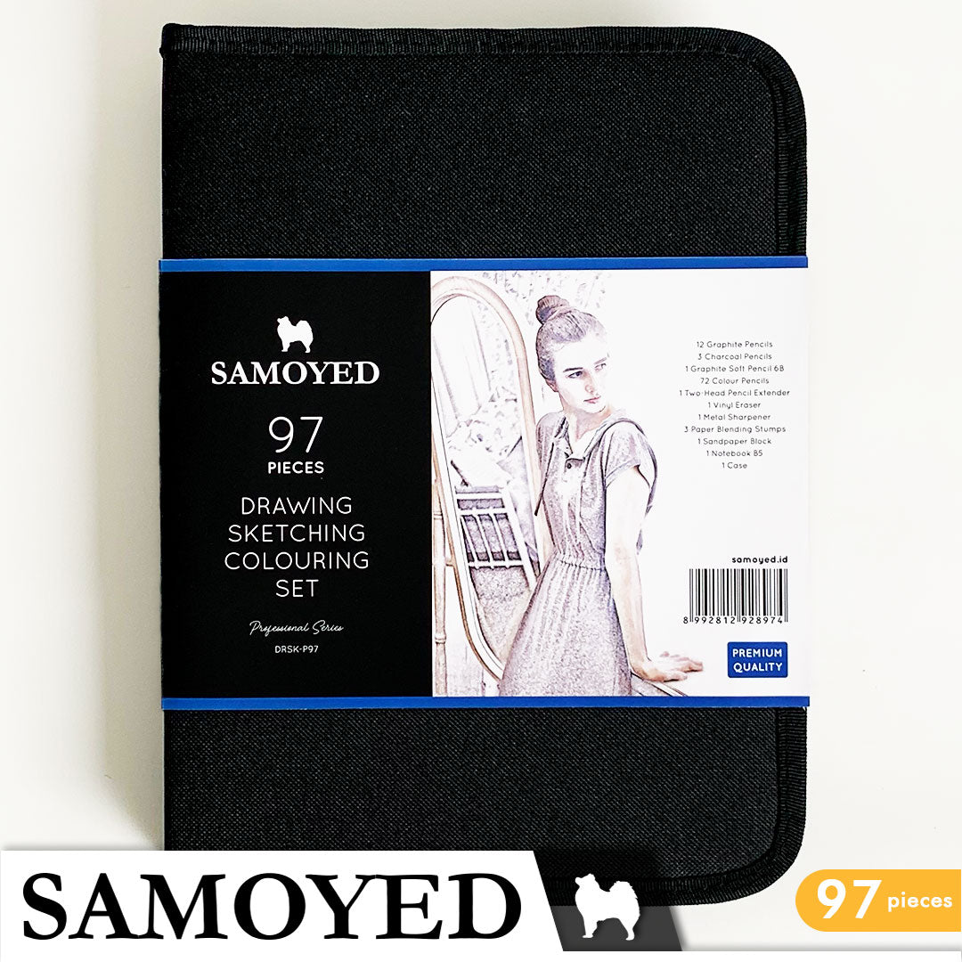 Drawing Sketching Colouring Set Samoyed DRSK-P97