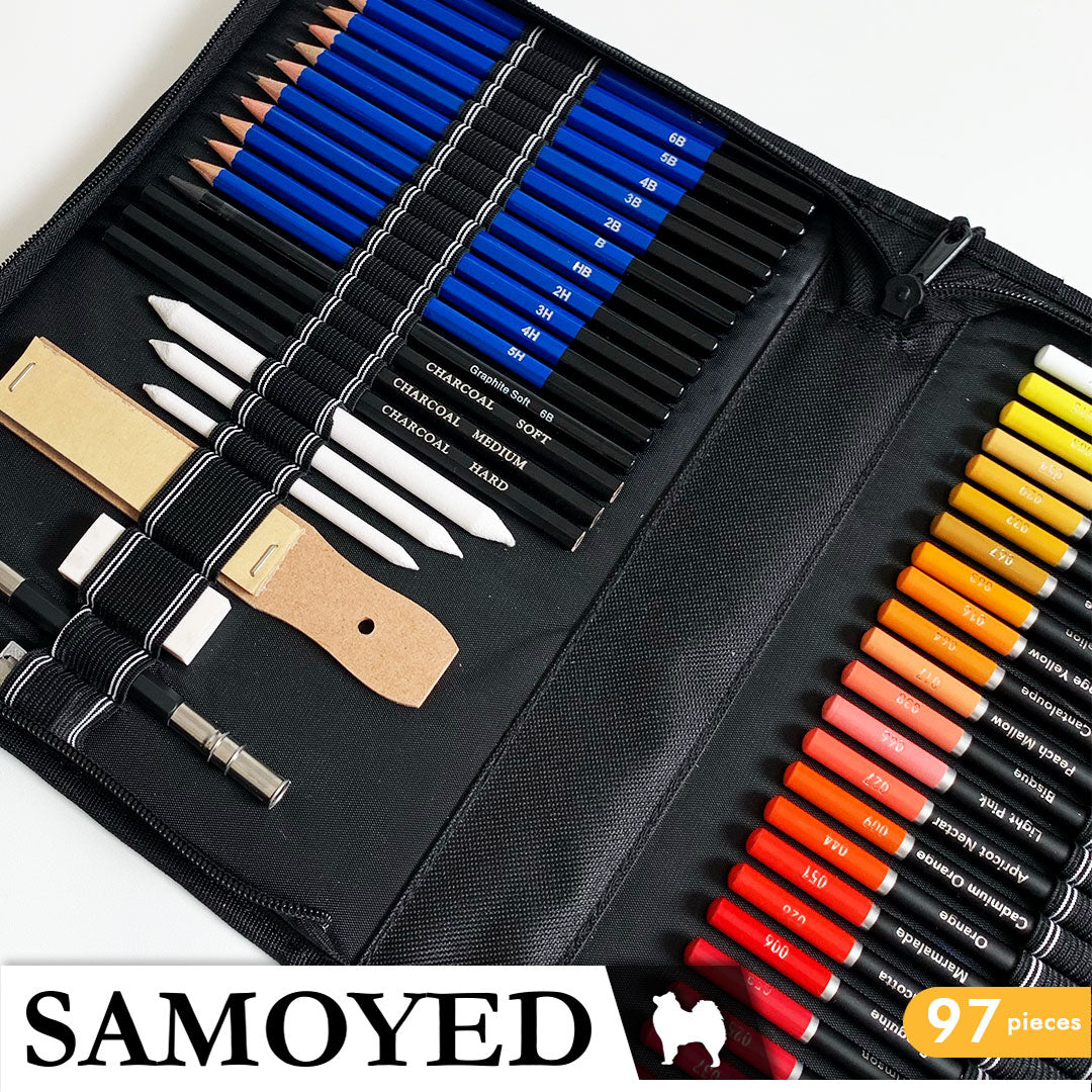 Drawing Sketching Colouring Set Samoyed DRSK-P97