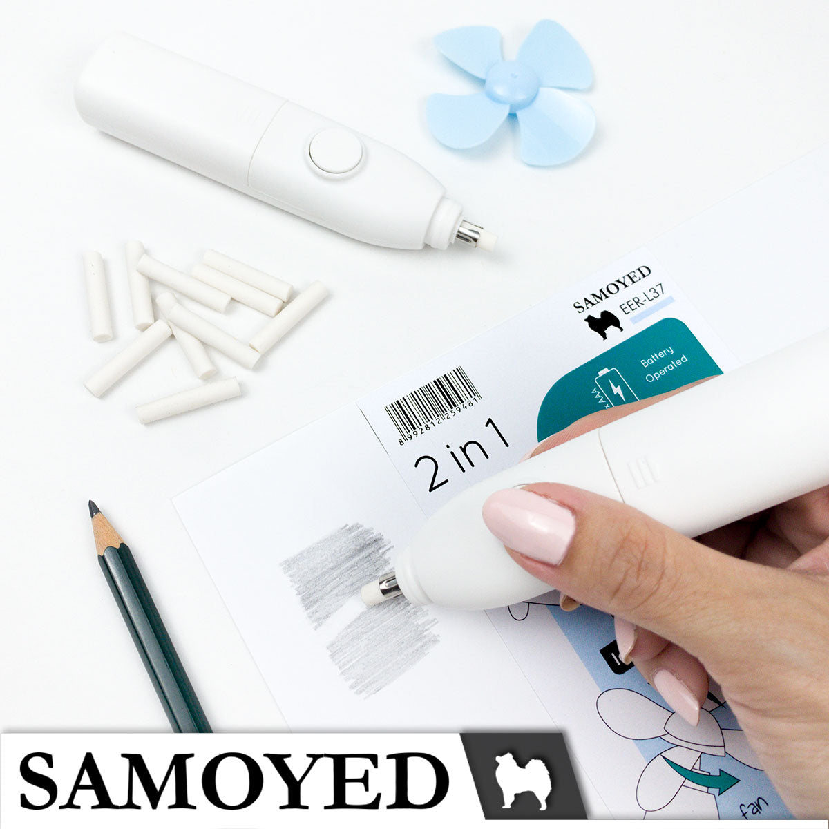 Electric Eraser Samoyed EER-L37