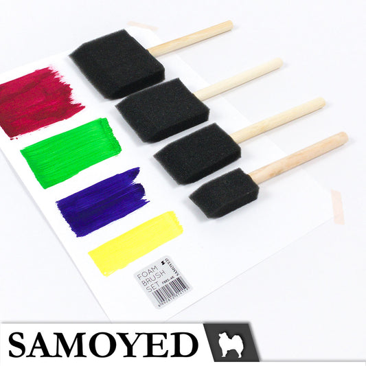 Foam Brush Set Samoyed FBRS-4K