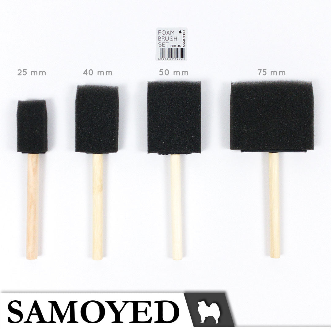Foam Brush Set Samoyed FBRS-4K