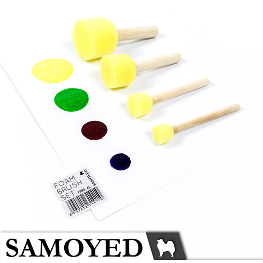 Foam Brush Set Samoyed FBRS-4L