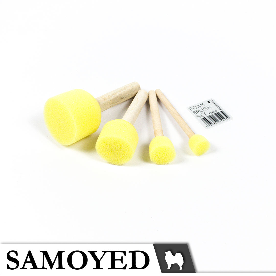 Foam Brush Set Samoyed FBRS-4L