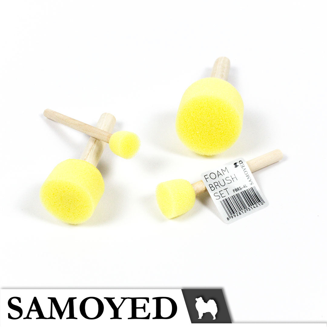Foam Brush Set Samoyed FBRS-4L